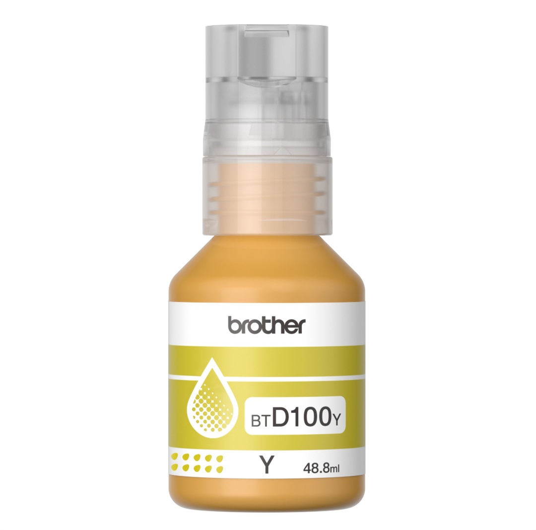 Botella tinta Brother BTD100Y Amarilla
