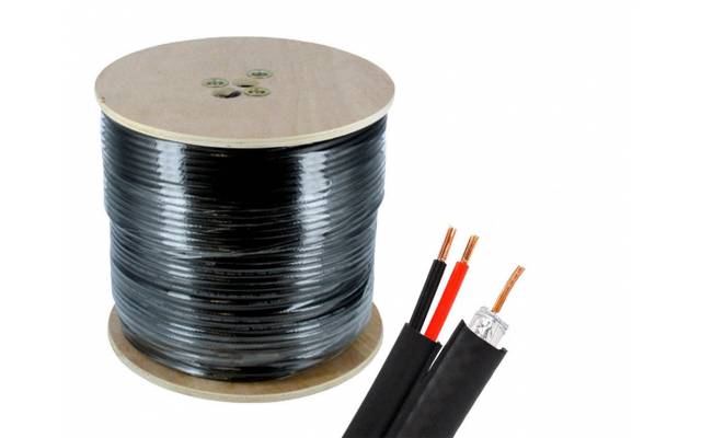 Cable siames NRG+ coaxil + corriente 305m