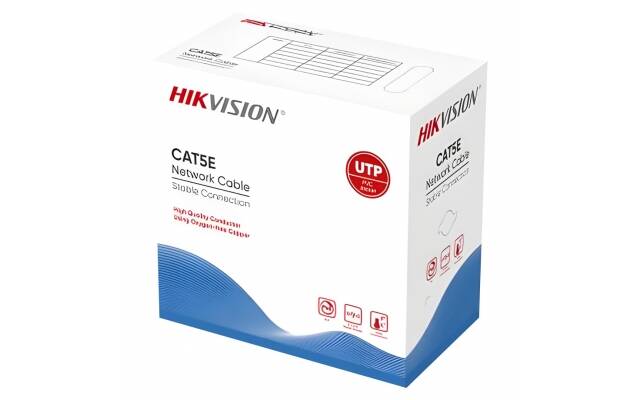 Cable UTP Hikvision Cat5E 305m resistente al fuego - cobre