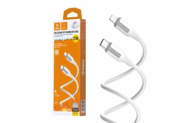 Cable Inkax USB-C a Lightning 3.1a 1m blanco