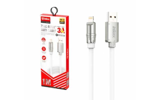 Cable Inkax Lightning 3a 1m silver
