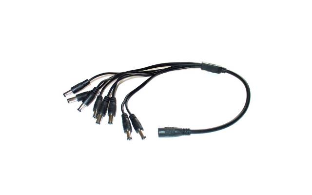 Splitter de cables de poder para camaras CCTV 1 a 8