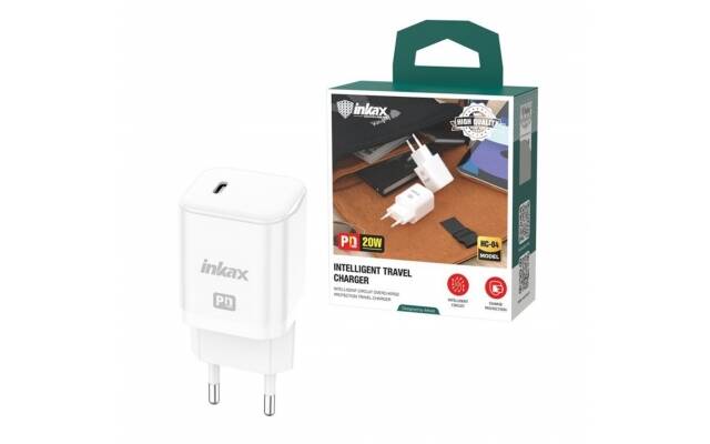 Cargador Inkax HC-04 USB tipo C 20W