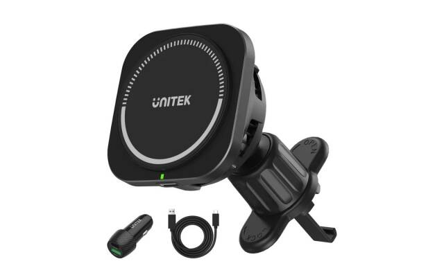 Cargador Unitek inalámbrico rápido Magsafe para Auto