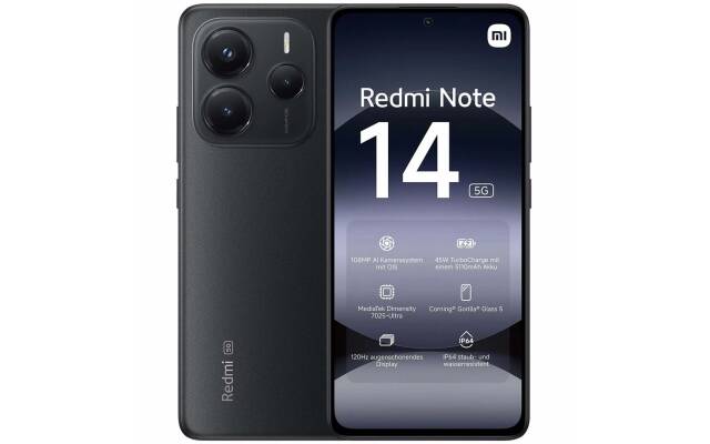 Xiaomi Redmi Note 14 5G 12GB 512GB negro