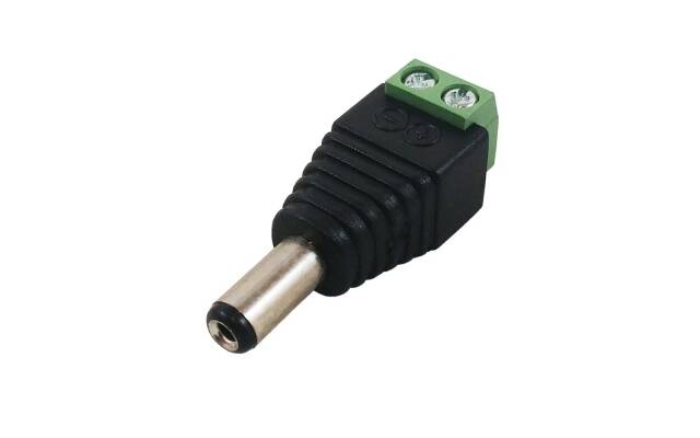 Conector NRG+ 12v 2.1mm macho para CCTV
