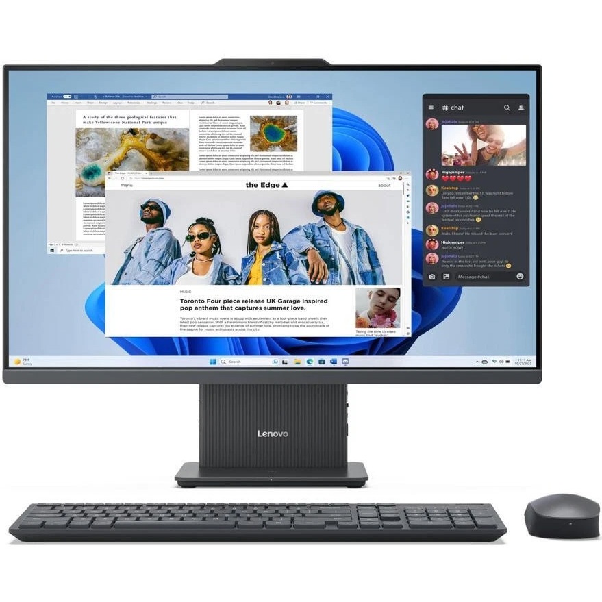 Equipo AIO Lenovo Ryzen 5 5.0GHz, 16GB, 512GB SSD, 27" FHD Touch