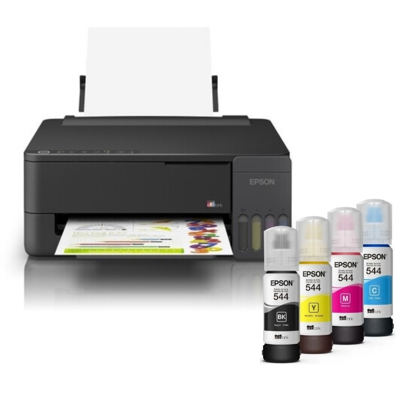 Impresora Multifunción Epson EcoTank L3350 Wi-Fi + 4 Botellas de Tinta Extra