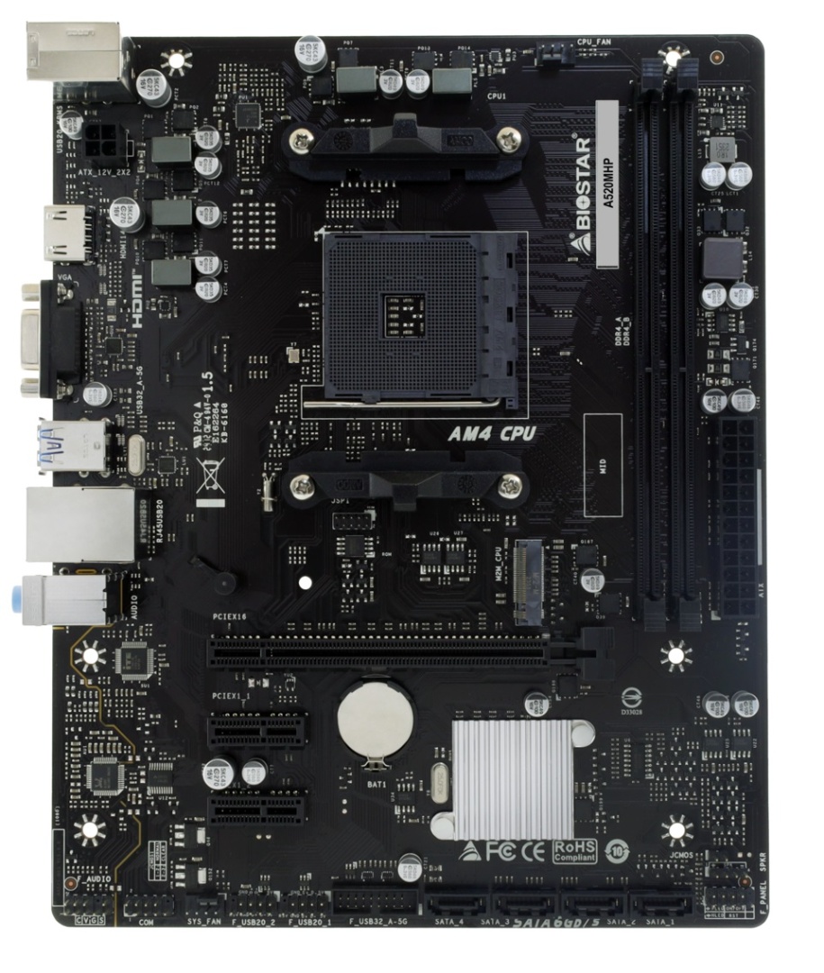 Motherboard Biostar A520MHP AM4 DDR4 Micro-ATX