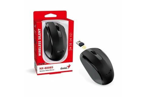 Mouse Genius NX-8008S silencioso inalámbrico negro