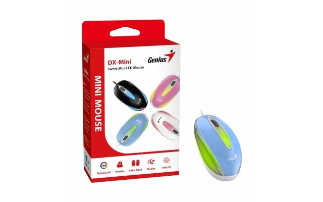 Mouse Genius DX-mini LED azul RGB