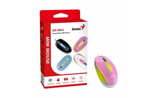 Mouse Genius DX-mini LED rosa RGB