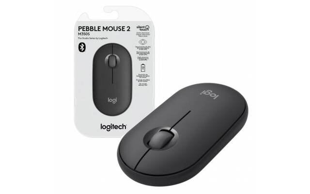 Mouse Logitech M350S Pebble 2 bluetooth grafito