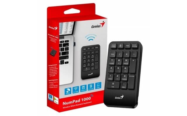 Teclado Genius NumPad 1000 numérico inalámbrico
